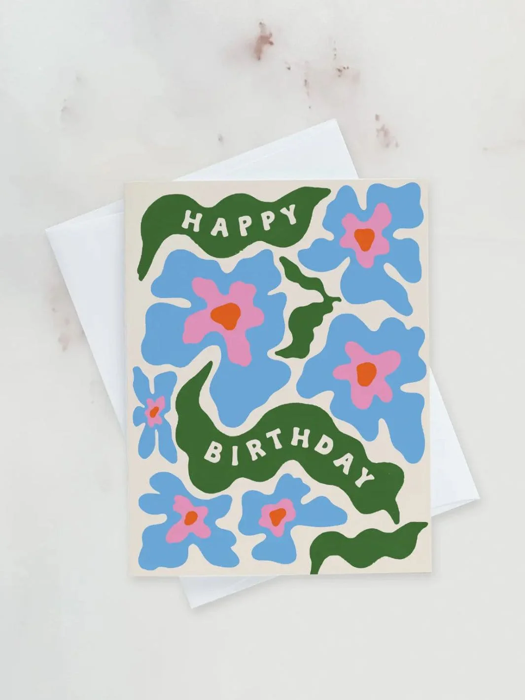 Trippy Daisies Birthday Greeting Card - Image 2