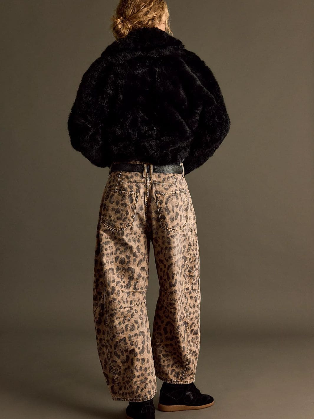 Good Luck Printed Barrel Jeans - Brown Sugar Combo - Image 7