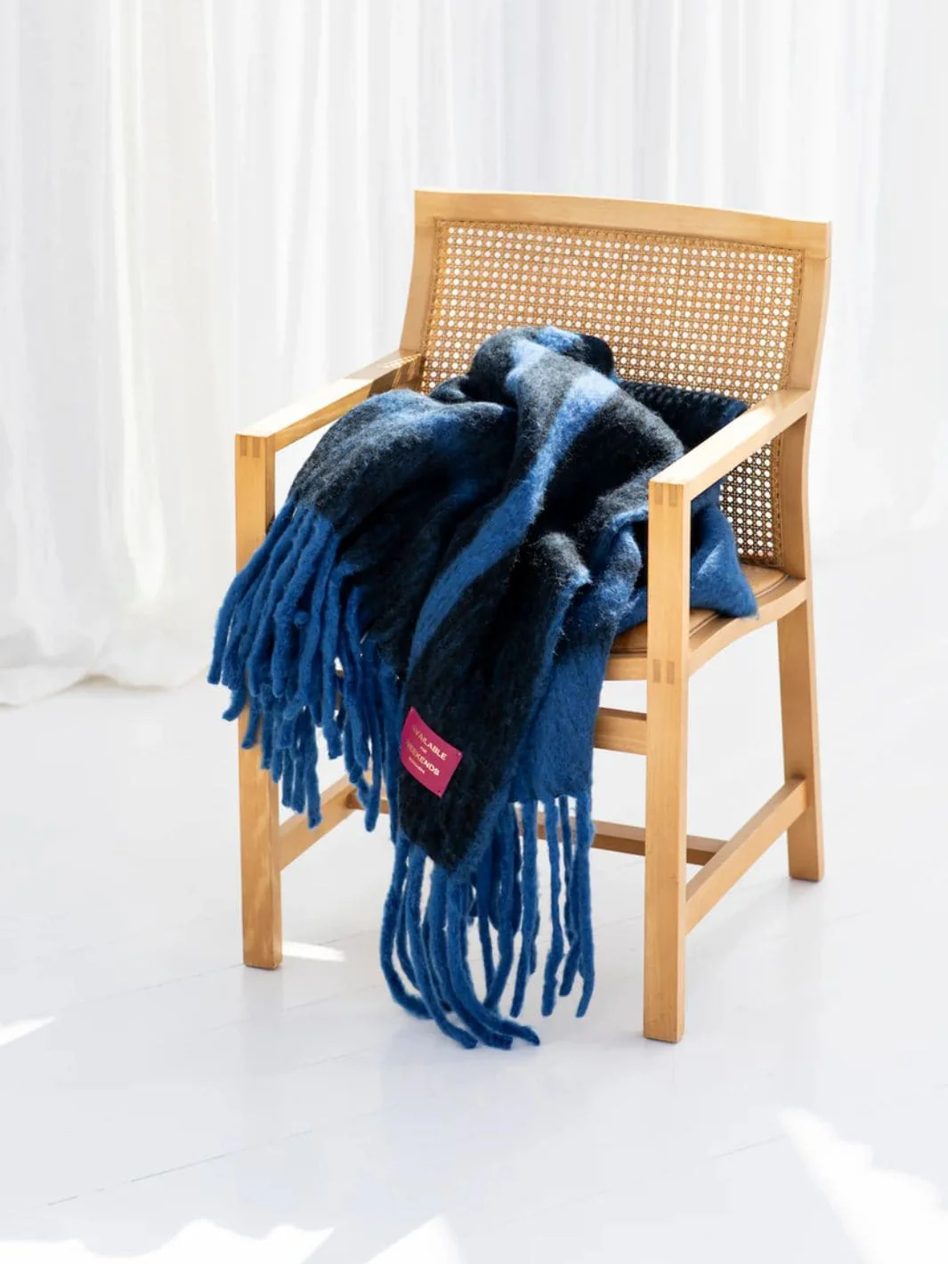 Weekend Plaid, Raven & Dazzling Blue - Image 2