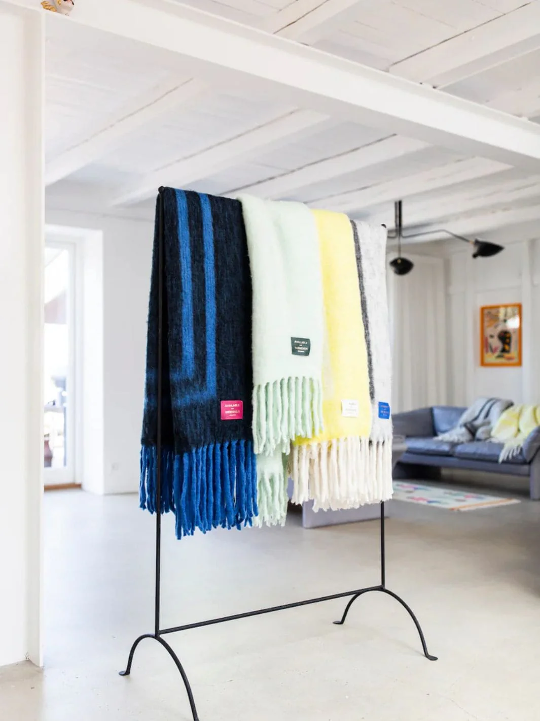 Weekend Plaid, Raven & Dazzling Blue - Image 3