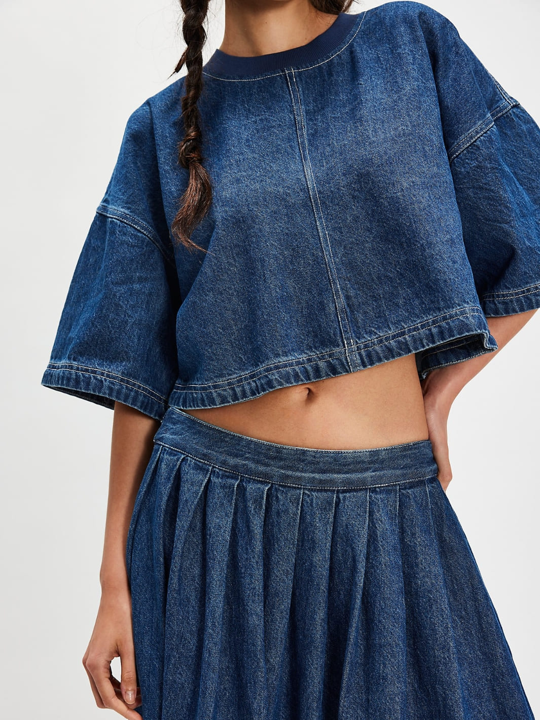 Westley Denim Skirt Set - Deep Sea Wash - Image 2