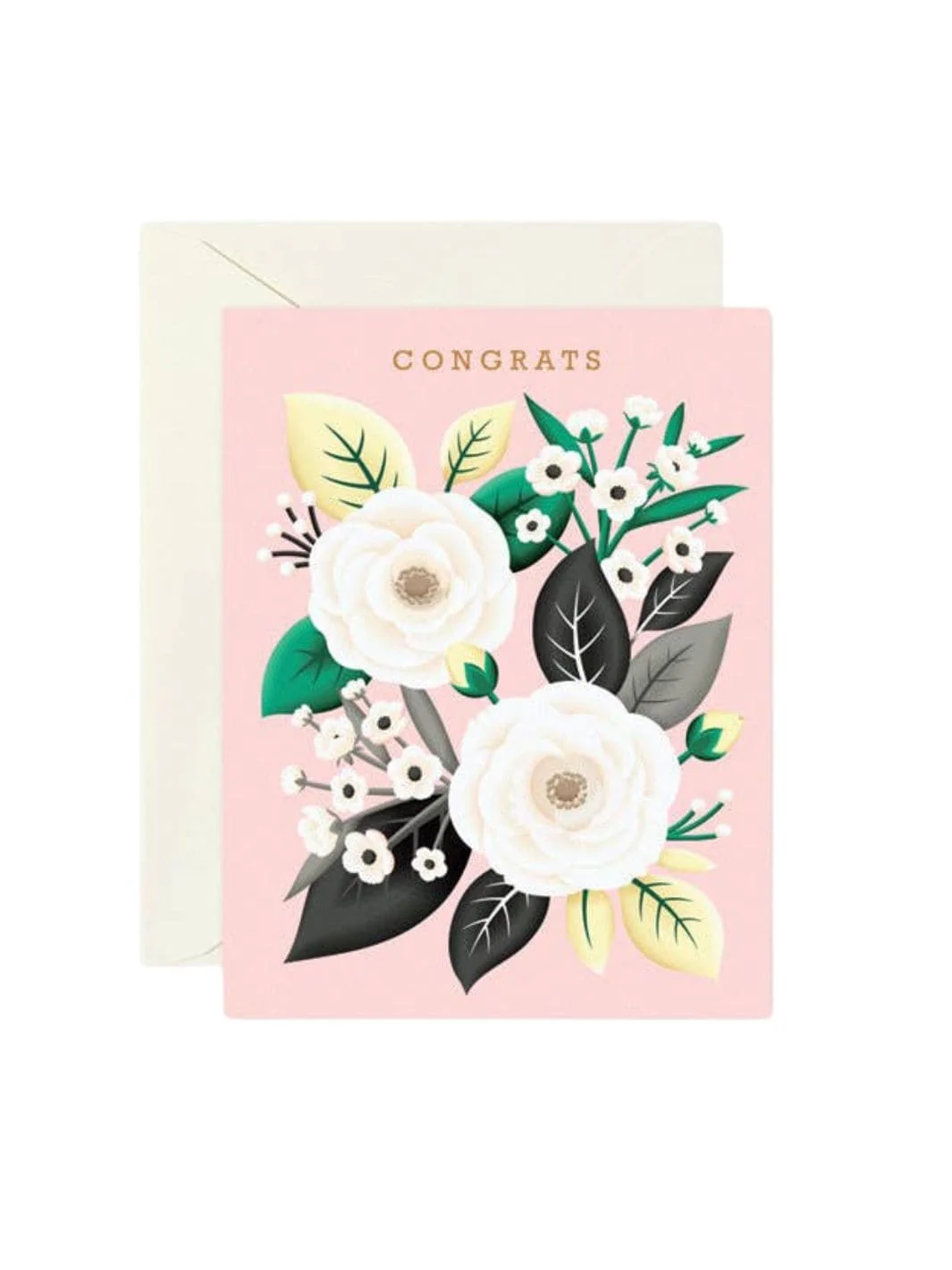 White Rose Congratulations Card - Image 2